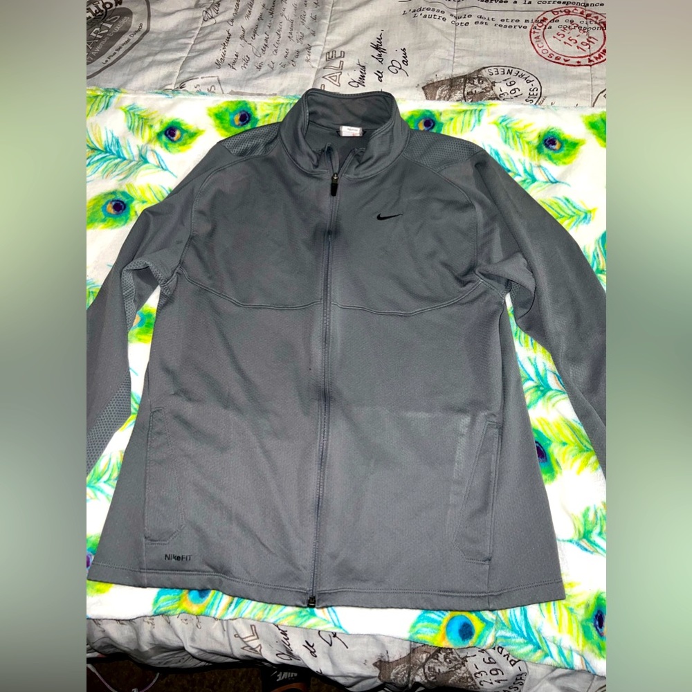 Nike zip up‎ light jacket gray